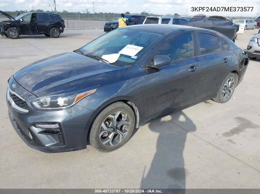 2021 Kia Forte Lxs VIN: 3KPF24AD7ME373577 Lot: 40723787