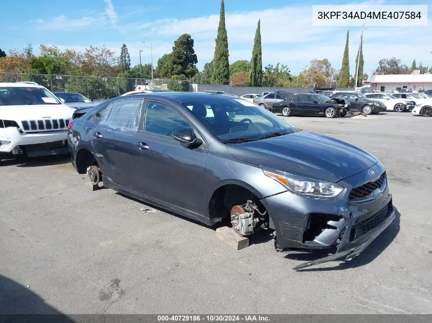 3KPF34AD4ME407584 2021 Kia Forte Gt-Line