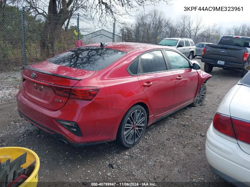 2021 Kia Forte Gt VIN: 3KPF44AC9ME323961 Lot: 40799947