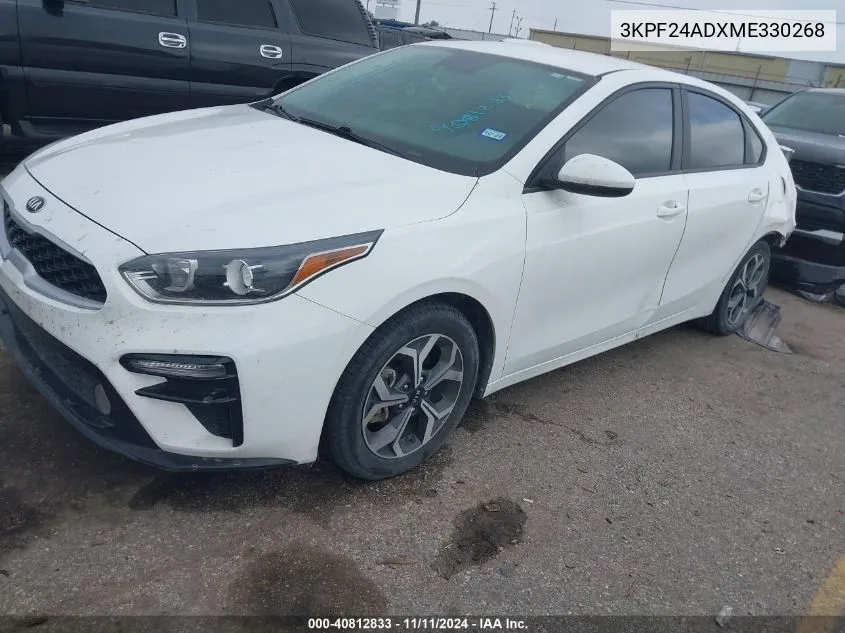 2021 Kia Forte Lxs VIN: 3KPF24ADXME330268 Lot: 40812833