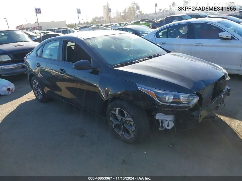 2021 Kia Forte Lxs VIN: 3KPF24AD6ME341865 Lot: 40853967