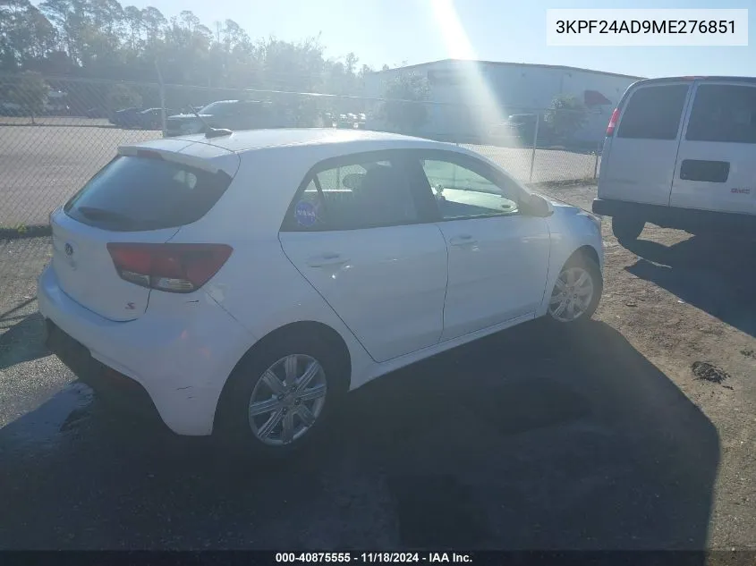 2021 Kia Forte Lxs VIN: 3KPF24AD9ME276851 Lot: 40875555