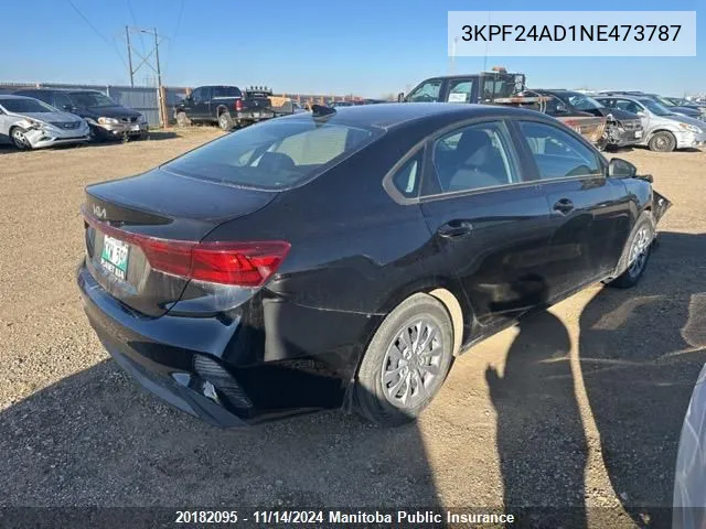 3KPF24AD1NE473787 2022 Kia Forte Lx