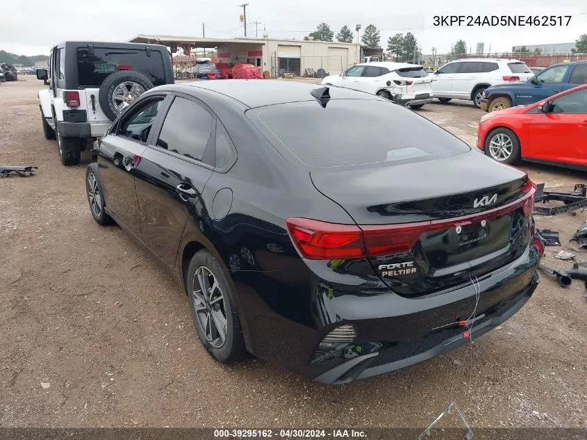 2022 Kia Forte Lxs VIN: 3KPF24AD5NE462517 Lot: 39295162