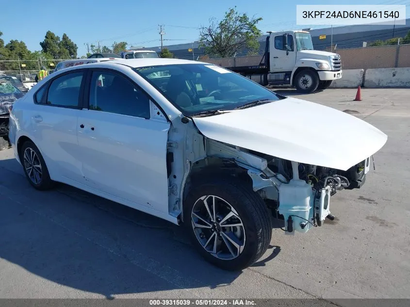 3KPF24AD6NE461540 2022 Kia Forte Lxs