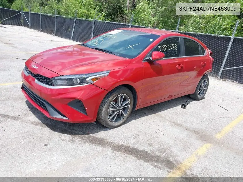 2022 Kia Forte Lxs VIN: 3KPF24AD7NE453009 Lot: 39395558