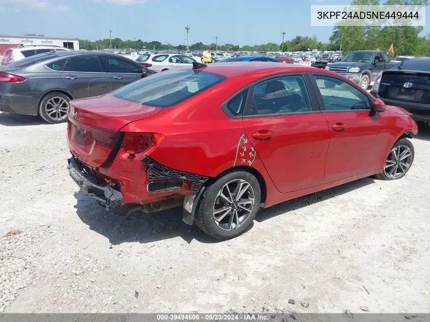 3KPF24AD5NE449444 2022 Kia Forte Lxs