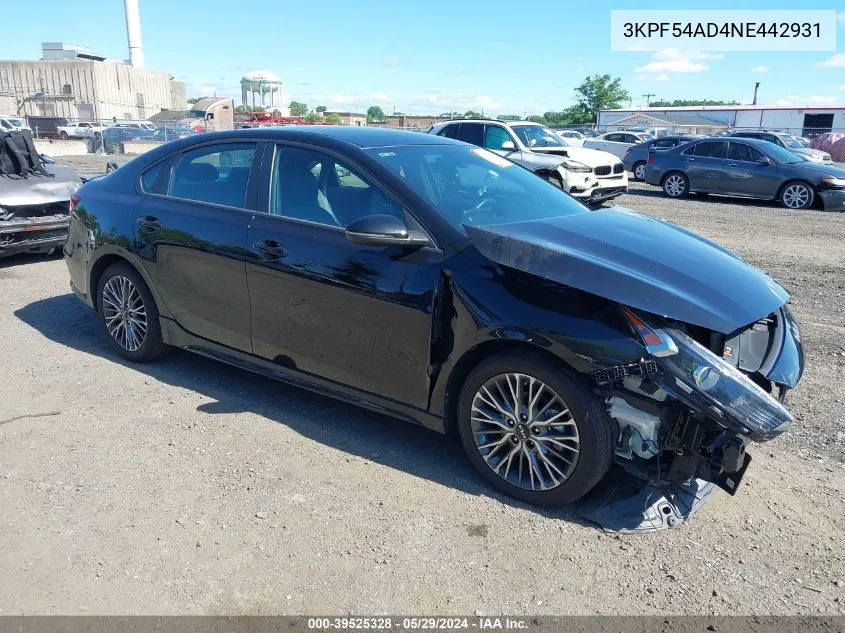 3KPF54AD4NE442931 2022 Kia Forte Gt-Line