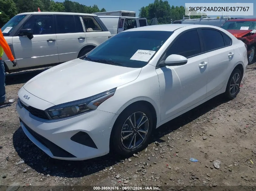 3KPF24AD2NE437767 2022 Kia Forte Lxs