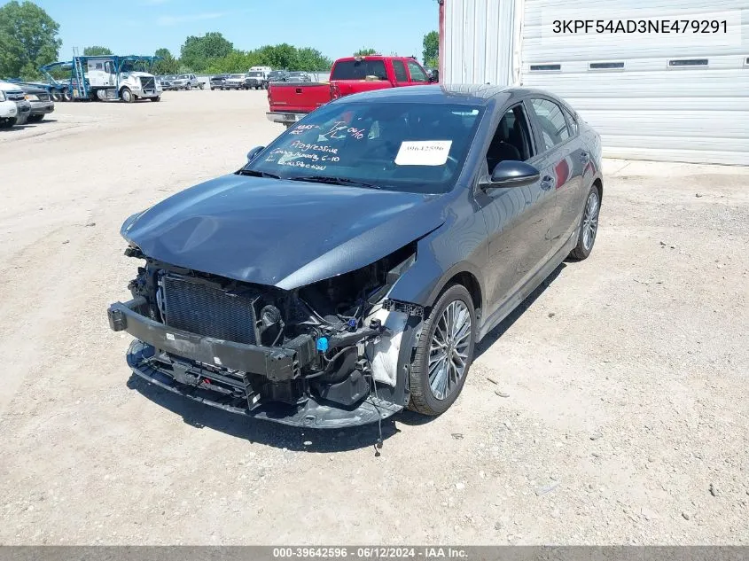 2022 Kia Forte Gt-Line VIN: 3KPF54AD3NE479291 Lot: 39642596