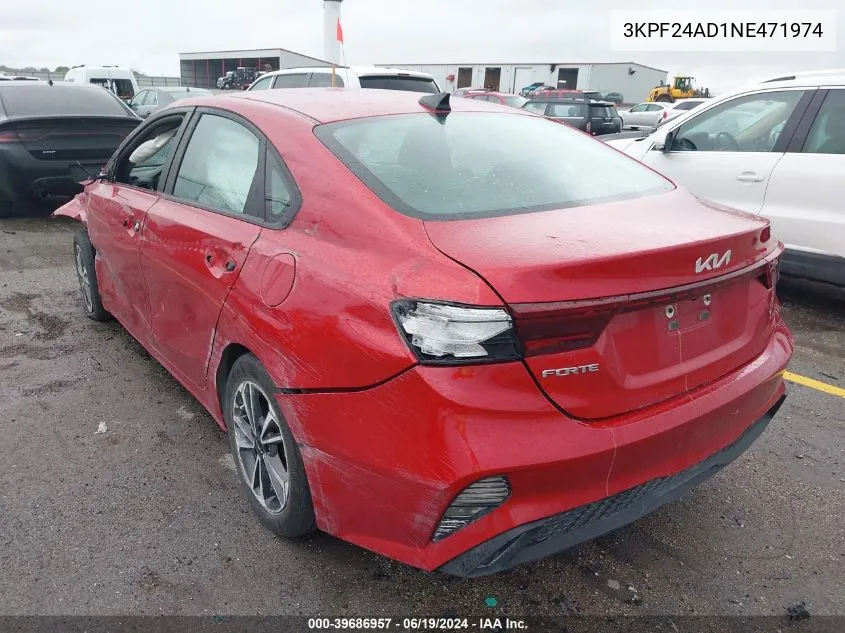 2022 Kia Forte Lxs VIN: 3KPF24AD1NE471974 Lot: 39686957