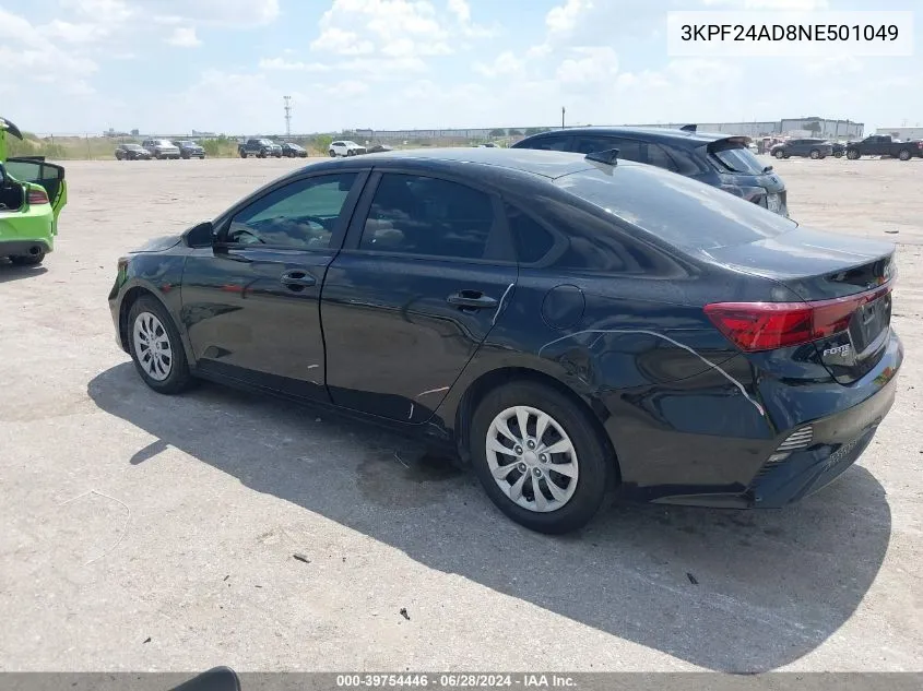 3KPF24AD8NE501049 2022 Kia Forte Fe