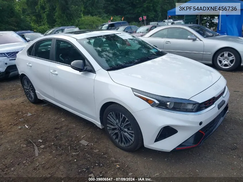 2022 Kia Forte Gt-Line VIN: 3KPF54ADXNE456736 Lot: 39806547