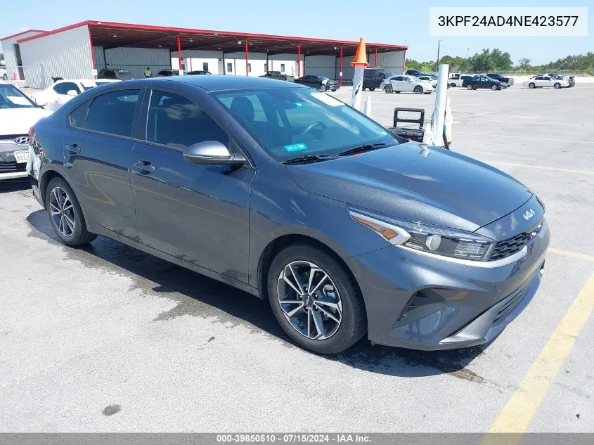 2022 Kia Forte Lxs VIN: 3KPF24AD4NE423577 Lot: 39850510