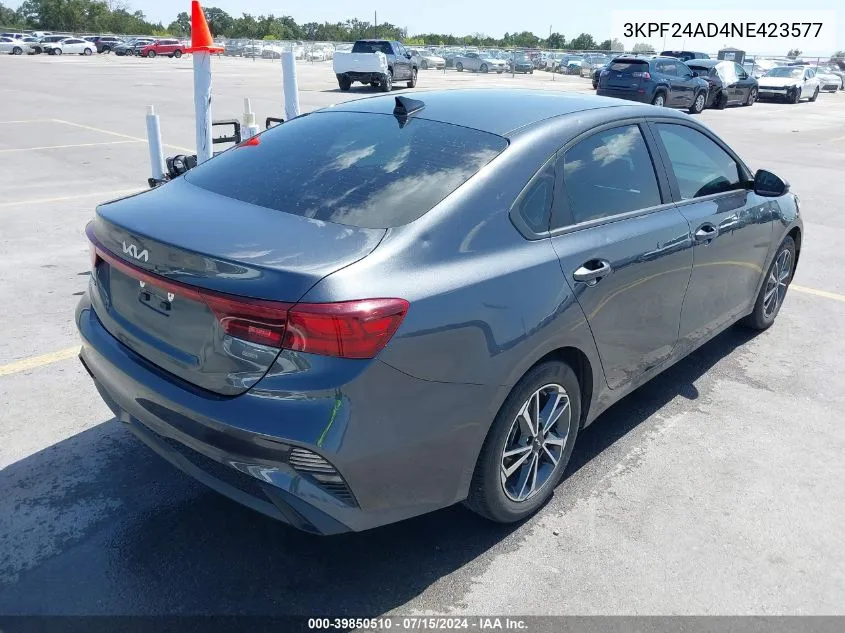 2022 Kia Forte Lxs VIN: 3KPF24AD4NE423577 Lot: 39850510