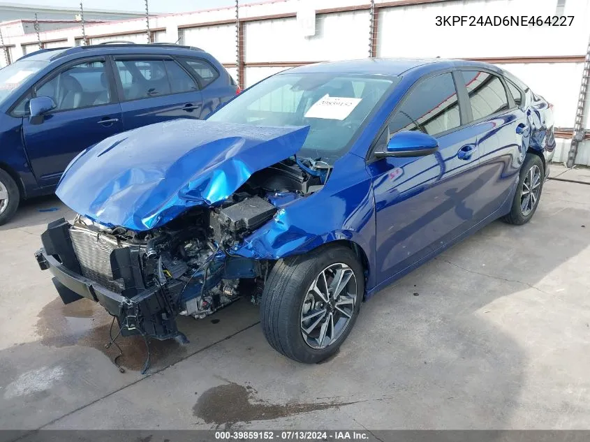 3KPF24AD6NE464227 2022 Kia Forte Lxs