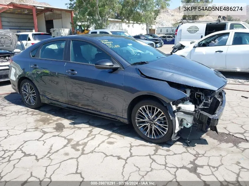 3KPF54AD5NE486274 2022 Kia Forte Gt-Line