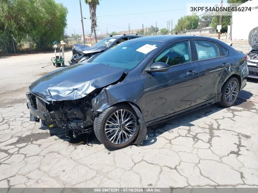 3KPF54AD5NE486274 2022 Kia Forte Gt-Line