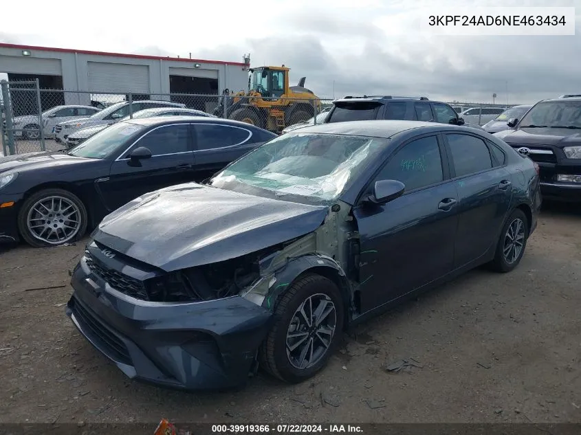 2022 Kia Forte Lxs VIN: 3KPF24AD6NE463434 Lot: 39919366