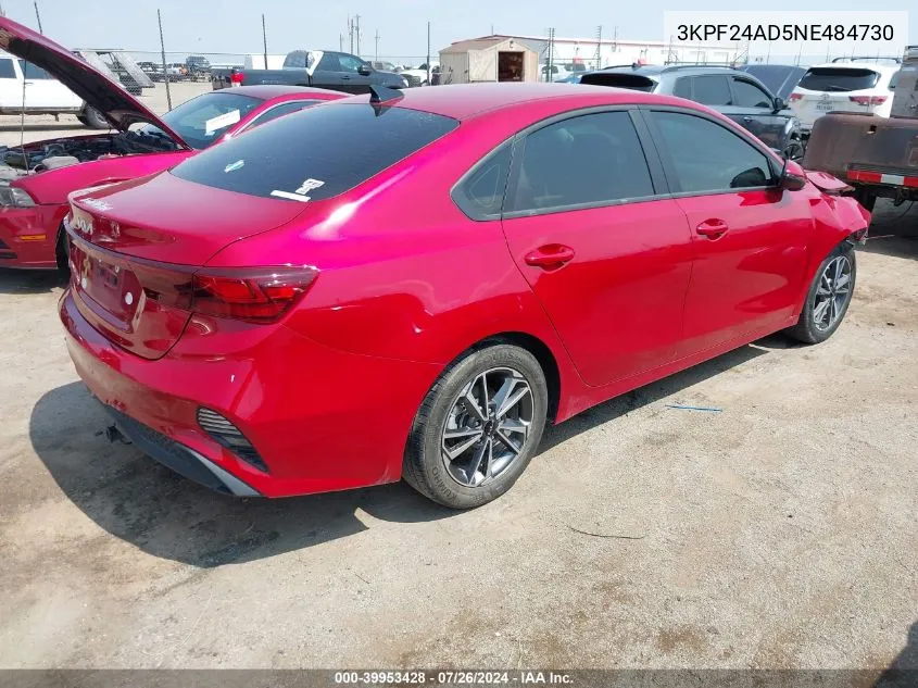 3KPF24AD5NE484730 2022 Kia Forte Lxs