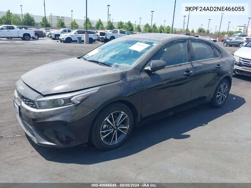 2022 Kia Forte Lxs VIN: 3KPF24AD2NE466055 Lot: 40066649