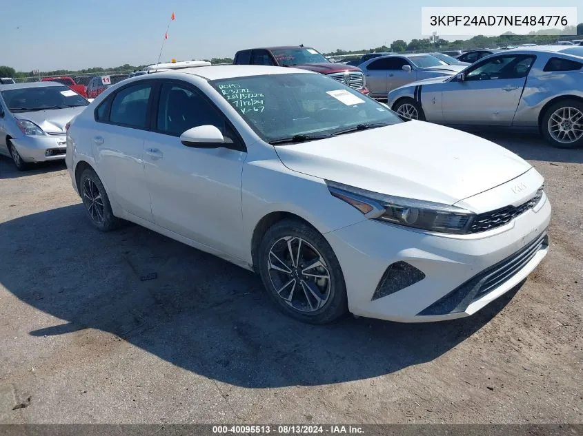 2022 Kia Forte Lxs VIN: 3KPF24AD7NE484776 Lot: 40095513