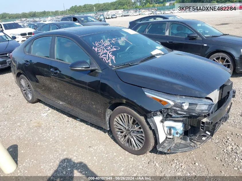 2022 Kia Forte Gt-Line VIN: 3KPF54ADXNE482284 Lot: 40107549