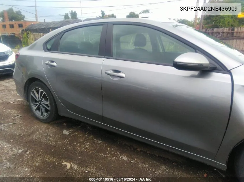 3KPF24AD2NE436909 2022 Kia Forte Lxs