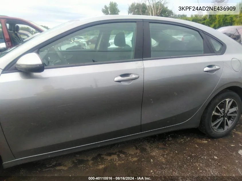 3KPF24AD2NE436909 2022 Kia Forte Lxs