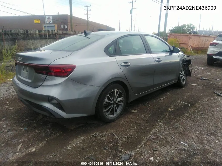 3KPF24AD2NE436909 2022 Kia Forte Lxs