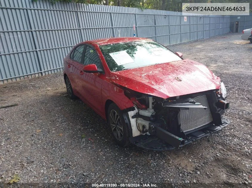 3KPF24AD6NE464633 2022 Kia Forte Lxs