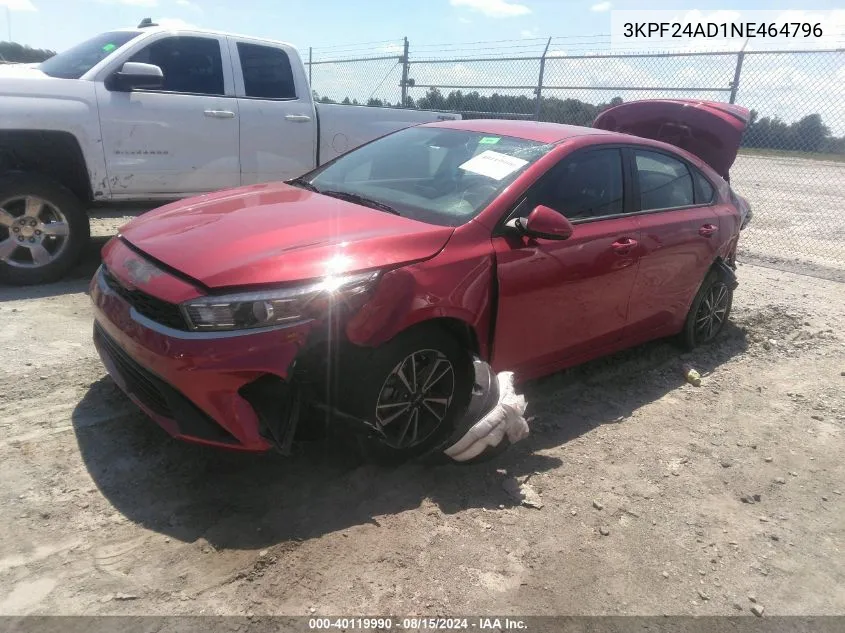 2022 Kia Forte Lxs VIN: 3KPF24AD1NE464796 Lot: 40119990