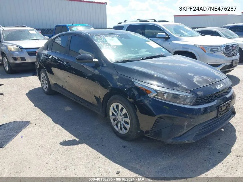 3KPF24AD7NE476287 2022 Kia Forte Fe