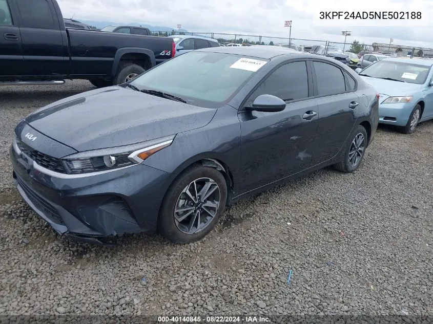 3KPF24AD5NE502188 2022 Kia Forte Lxs