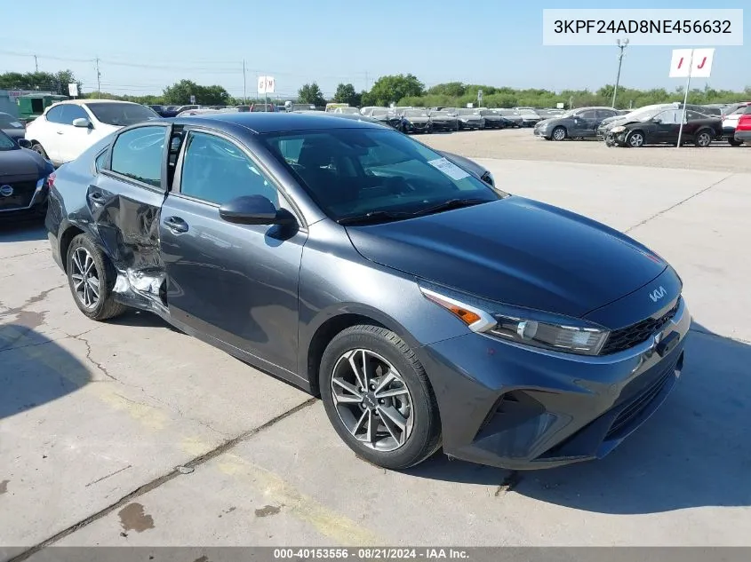 2022 Kia Forte Lxs VIN: 3KPF24AD8NE456632 Lot: 40153556