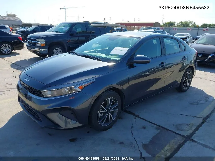 2022 Kia Forte Lxs VIN: 3KPF24AD8NE456632 Lot: 40153556