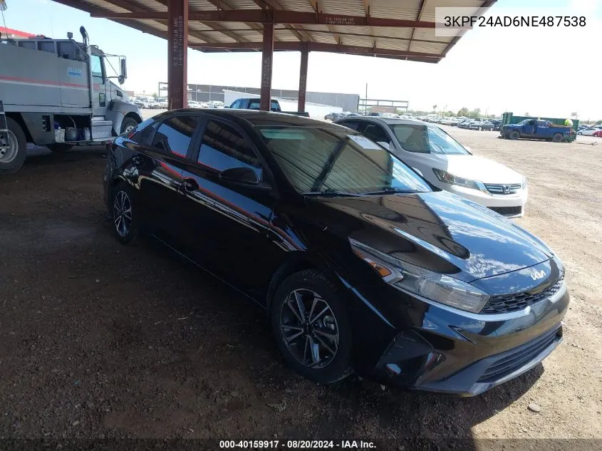 3KPF24AD6NE487538 2022 Kia Forte Lxs