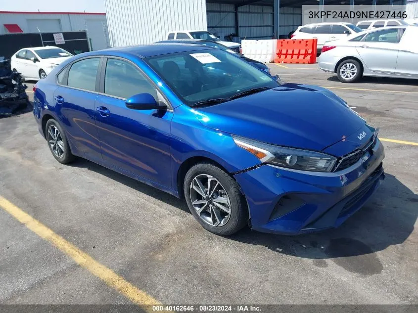 2022 Kia Forte Lxs VIN: 3KPF24AD9NE427446 Lot: 40162646