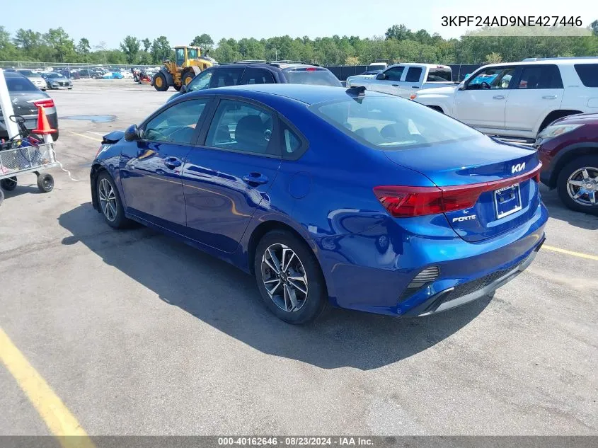 2022 Kia Forte Lxs VIN: 3KPF24AD9NE427446 Lot: 40162646