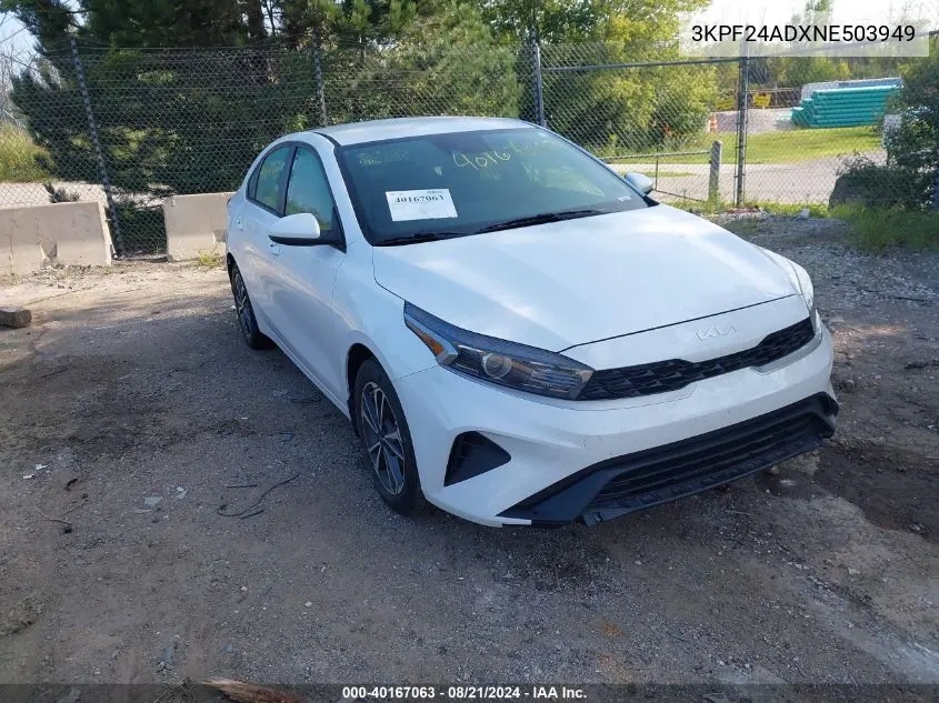 2022 Kia Forte Lxs VIN: 3KPF24ADXNE503949 Lot: 40167063