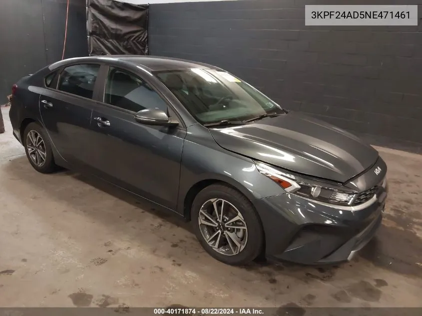 2022 Kia Forte Lxs VIN: 3KPF24AD5NE471461 Lot: 40171874