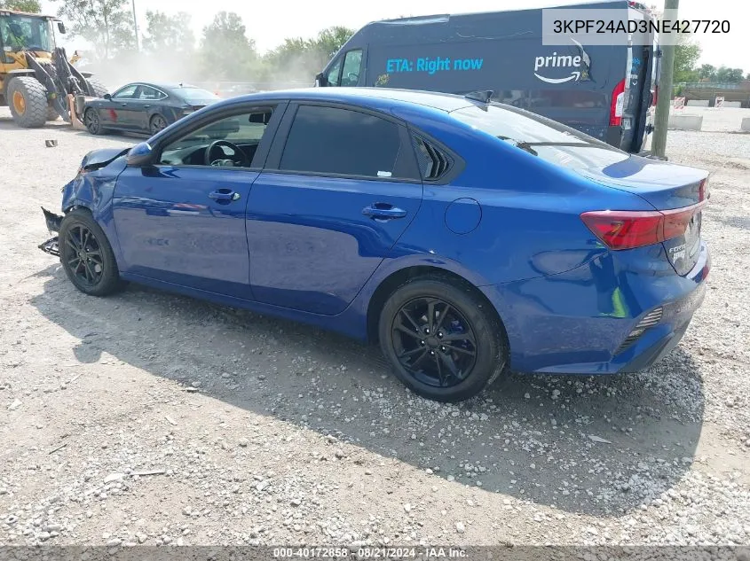 2022 Kia Forte Lxs VIN: 3KPF24AD3NE427720 Lot: 40172858