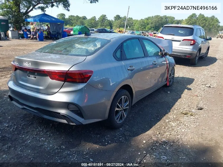 2022 Kia Forte Lxs VIN: 3KPF24AD7NE496166 Lot: 40181591