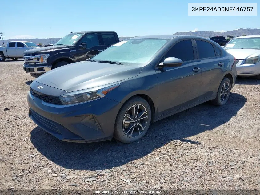 3KPF24AD0NE446757 2022 Kia Forte Lxs