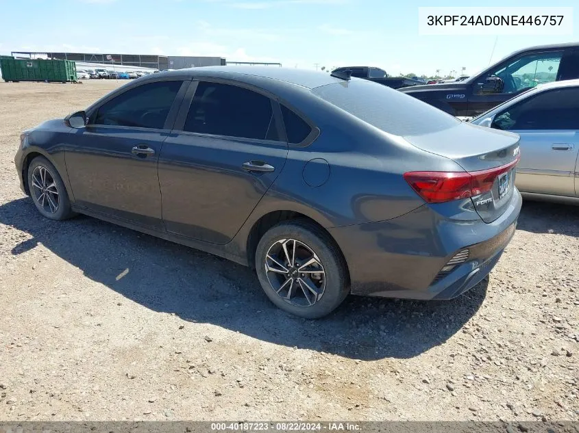 3KPF24AD0NE446757 2022 Kia Forte Lxs