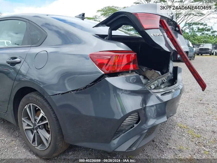 2022 Kia Forte Lxs VIN: 3KPF24AD6NE440459 Lot: 40226059