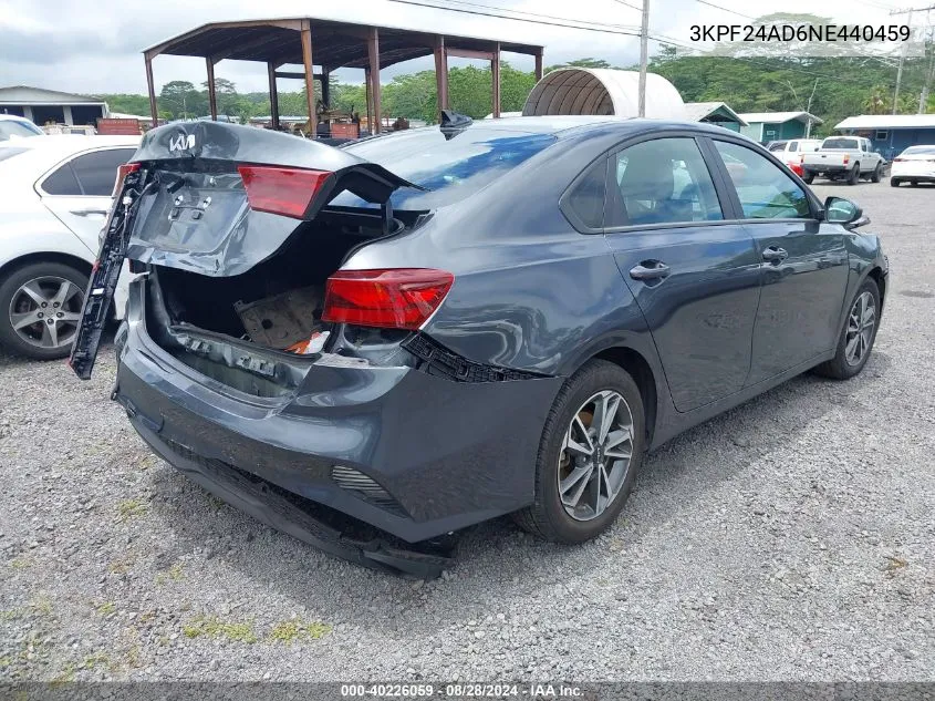 3KPF24AD6NE440459 2022 Kia Forte Lxs