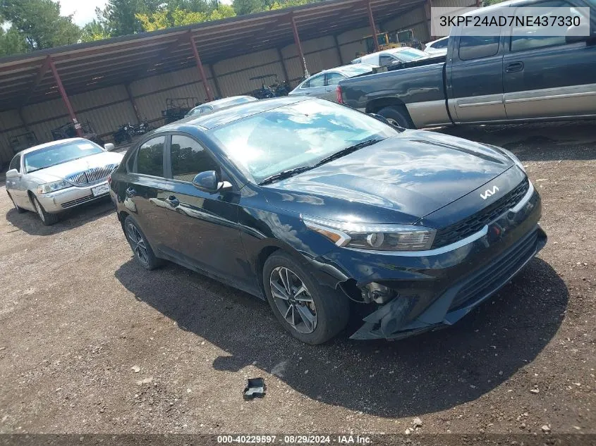 3KPF24AD7NE437330 2022 Kia Forte Lxs