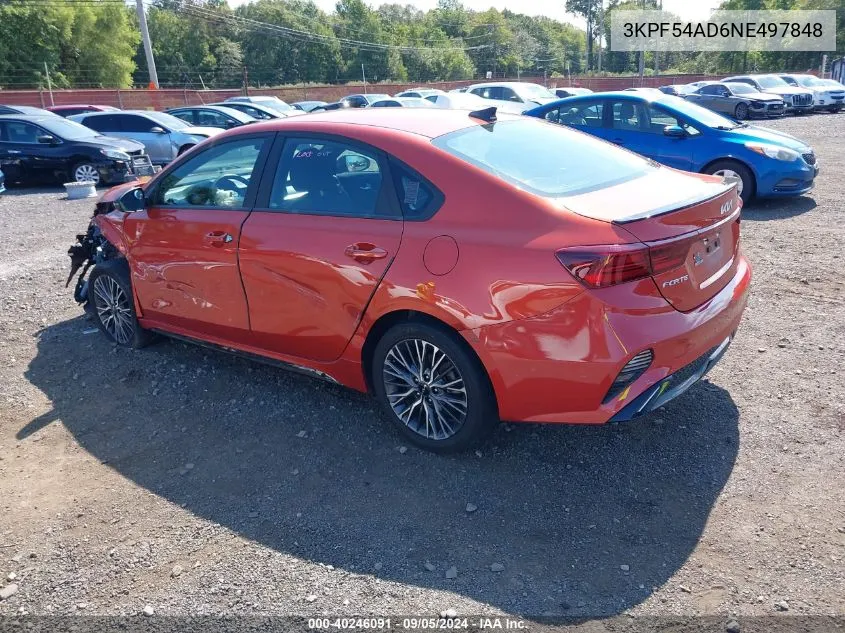 3KPF54AD6NE497848 2022 Kia Forte Gt-Line