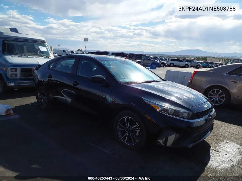 2022 Kia Forte Lxs VIN: 3KPF24AD1NE503788 Lot: 40253443